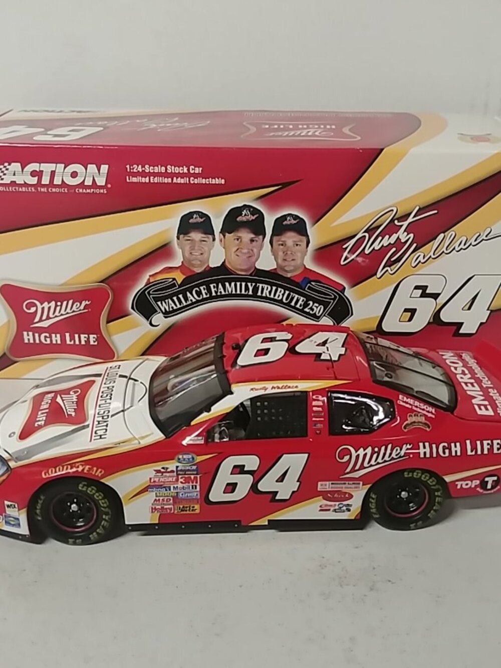 2005 Rusty Wallace #64 Miller High Life Wallace Family Tribute Dodge Charger